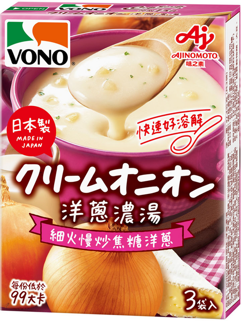 VONO 味之素 醇緻原味 洋蔥濃湯, 47.4g, 1盒