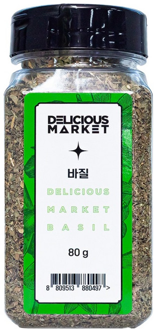 딜리셔스마켓 바질 럽드 향신료, 80g, 1개
