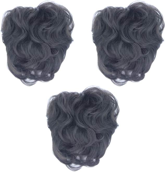 끌레오라미 여성용 정수리 가발 D632, 흑갈색, 3개