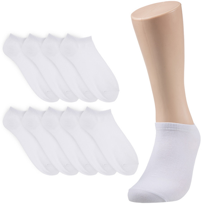 베이스알파에센셜 남성용 프리미엄 무지 스니커즈 양말 10켤레