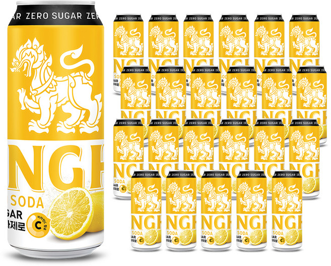 싱하 레몬소다 제로, 330ml, 24개