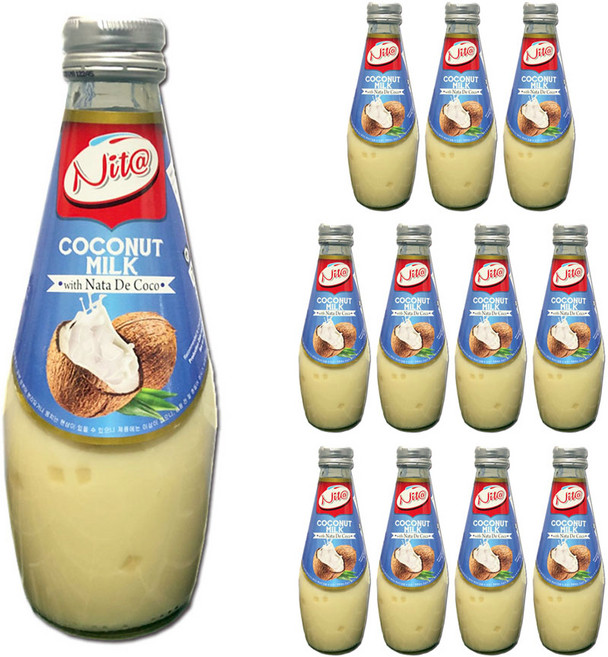 Nita 含椰果的椰奶, 12個, 290ml