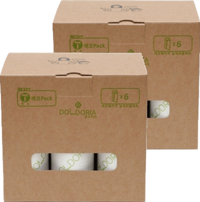 돌도리아 청소용 리필 6p, 2개