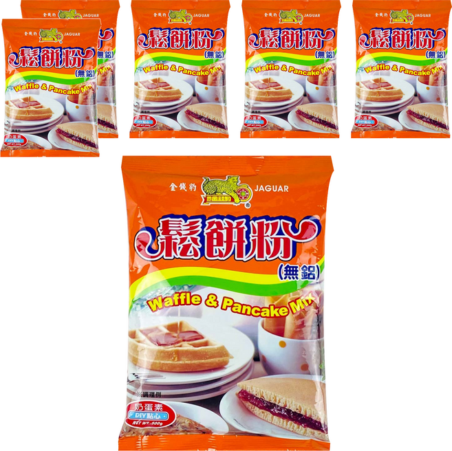 金錢豹 無鋁鬆餅粉 Waffle & Pancake Mix, 500g, 6包