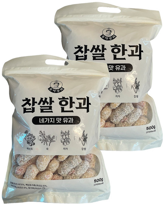 풍미상회 찹쌀한과, 500g, 2개