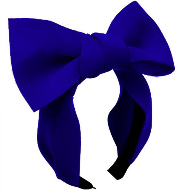 미미파티 귀여운 머리띠, 볼륨리본 블루, 1개