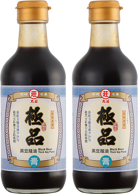 丸莊醬油 極品黑豆蔭油膏 350g 台灣製造 180日天然發酵, 2瓶