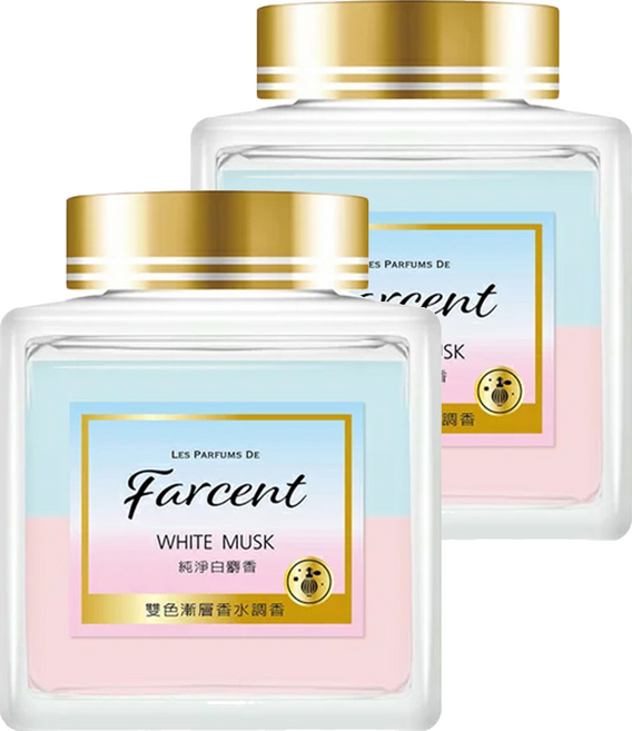 farcent 花仙子 香水 室內香氛膏, 純淨白麝香, 150g, 2罐