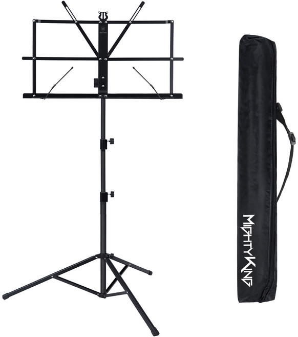 마이티킹 접이식 보면대 MUS1, 블랙, 1개