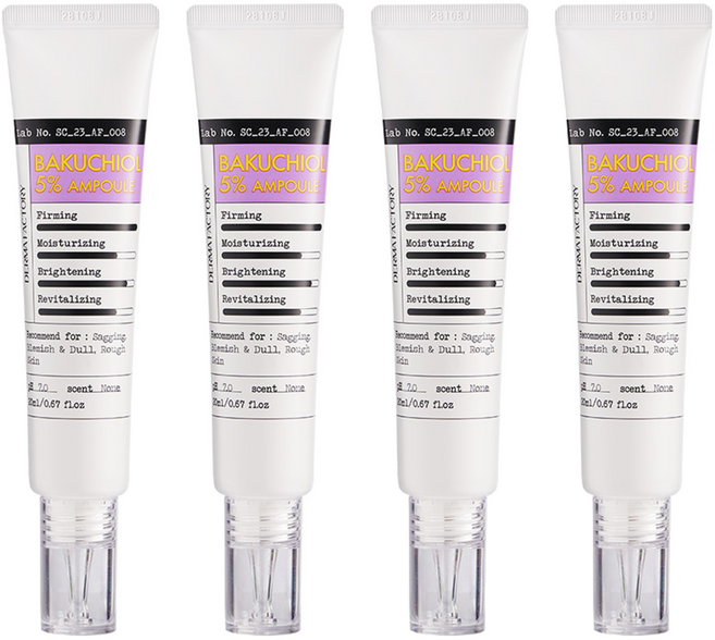 DermaFactory 5%補骨脂酚緊緻亮白安瓶, 4條, 20ml