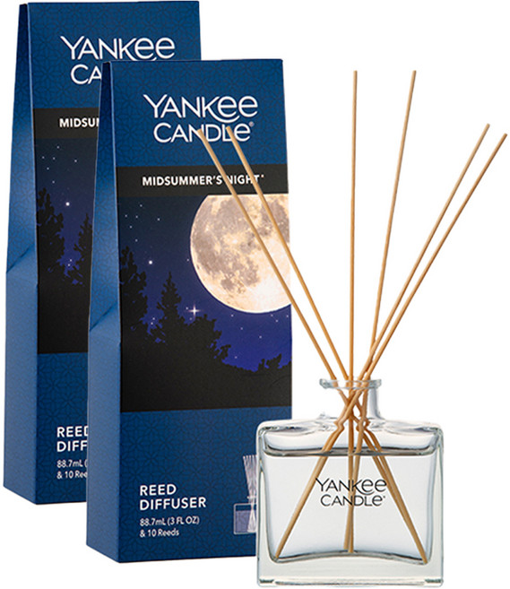 양키캔들 리드 디퓨저 + 리드스틱 10p, 미드썸머나잇, 88.7ml, 2세트