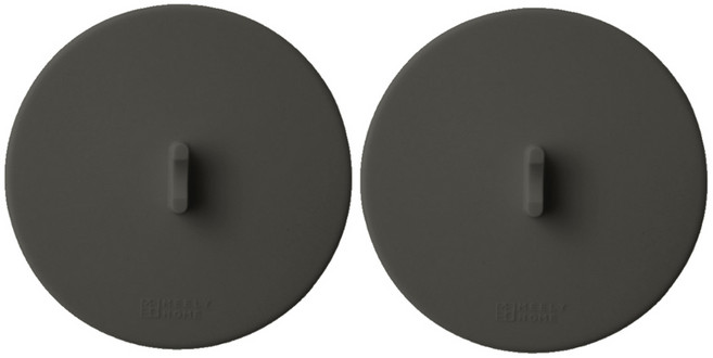 모나코올리브 완전밀착 공중부양 진공 실리콘 컵뚜껑, 차콜, 2개