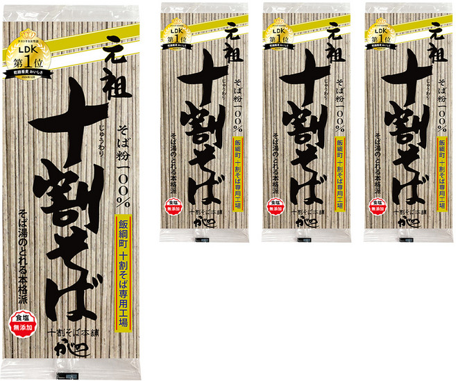 야마모토 간소 주와리 소바, 200g, 4개