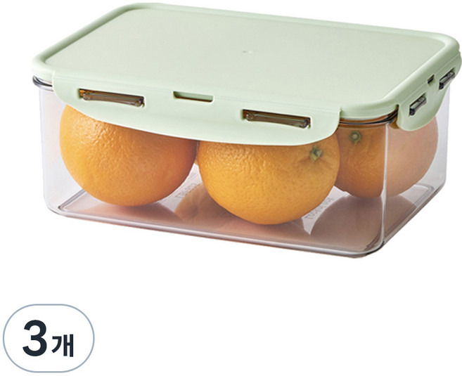 LocknLock 樂扣樂扣 Bisfree Pure 長方形, 3個, 2.3L
