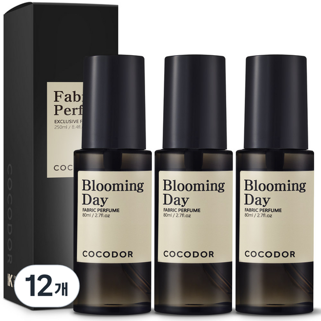 코코도르 섬유탈취제 블루밍데이, 80ml, 12개