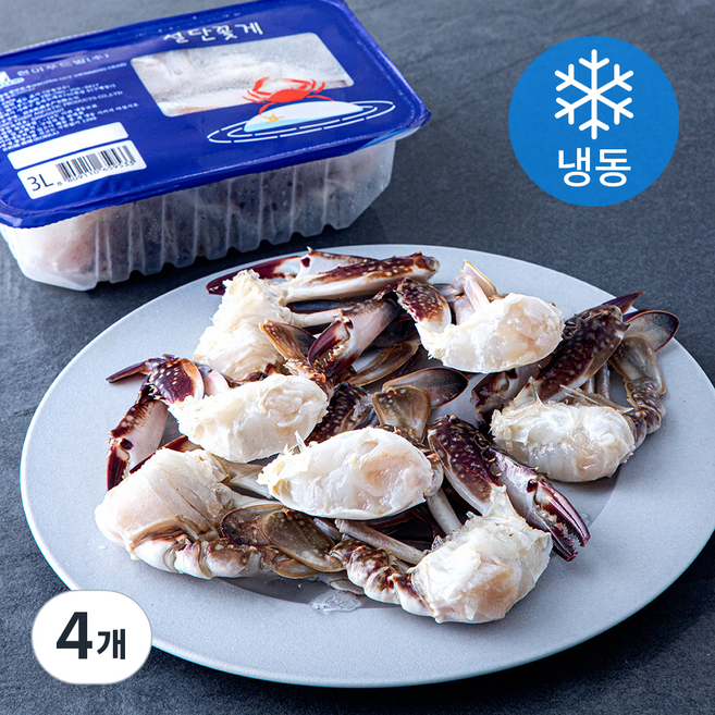절단꽃게 3L (냉동), 4개, 450g