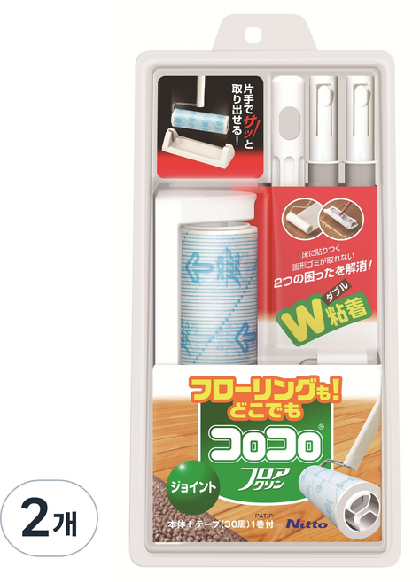 고로고로 마루용 플로어클린 조인트트레이 본품 + 리필, 2개