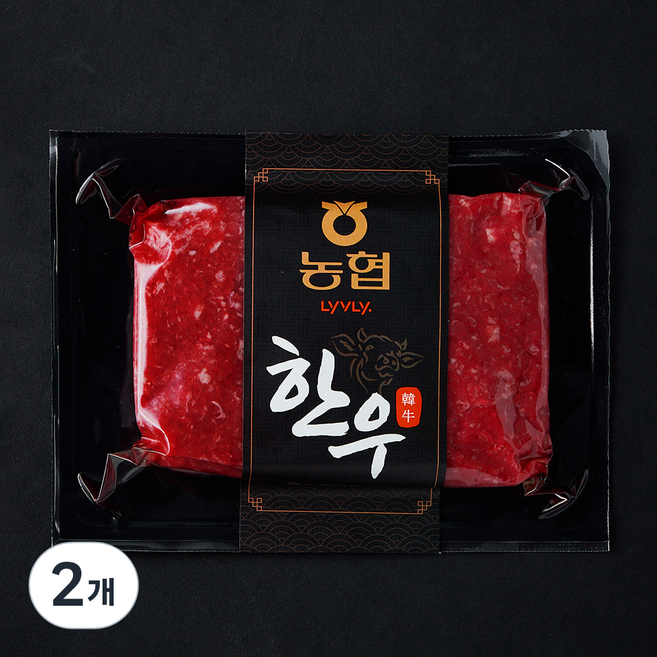 농협 한우 1등급 다짐육 (냉장), 2개, 300g