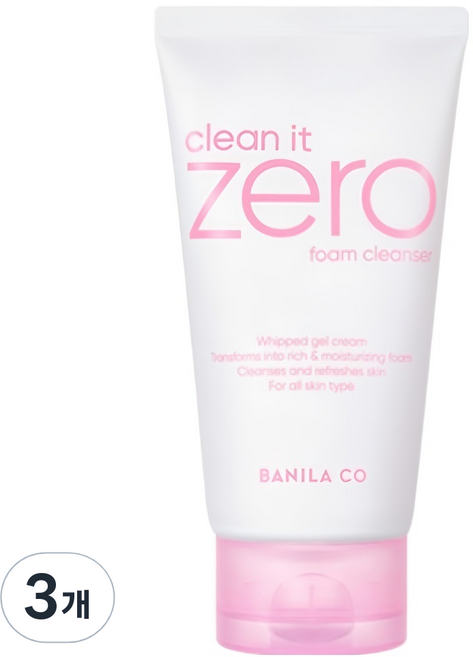 바닐라코 클린 잇 제로 폼 클렌저, 150ml, 3개