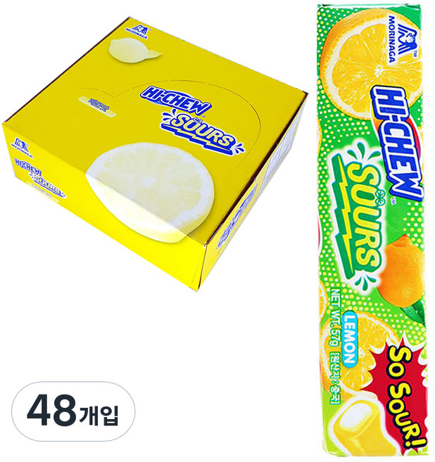 MORINAGA 森永 Hi-Chew嗨啾軟糖 酸檸檬口味, 57g, 48條