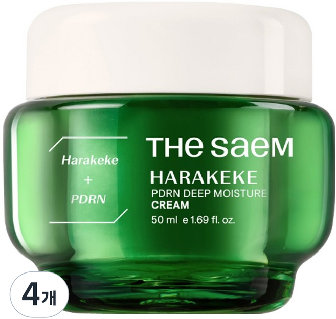 더샘 하라케케 피디알엔 딥 모이스처 크림, 4개, 50ml