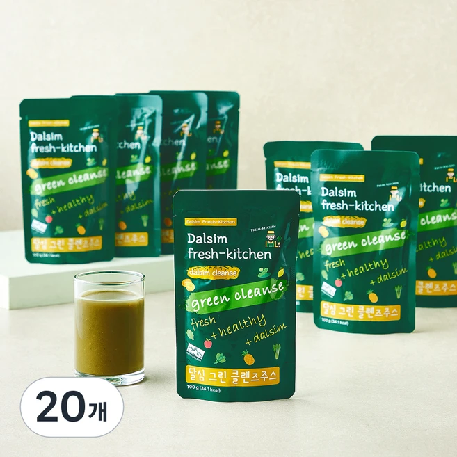 달심 그린 클렌즈 주스, 100g, 20개 - 쿠팡