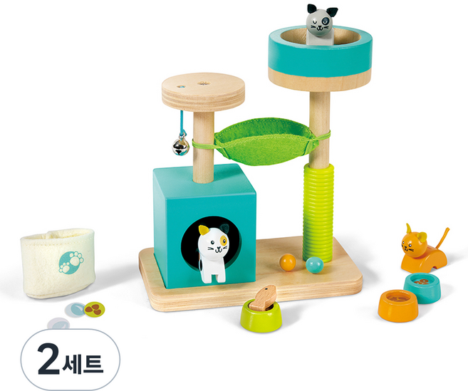 하페 고양이 가족 완구 세트, 2세트
