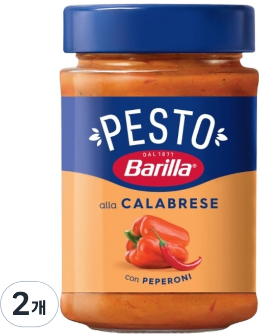 Barilla 百味來 卡拉布裡亞風味義大利麵醬, 2個, 190g