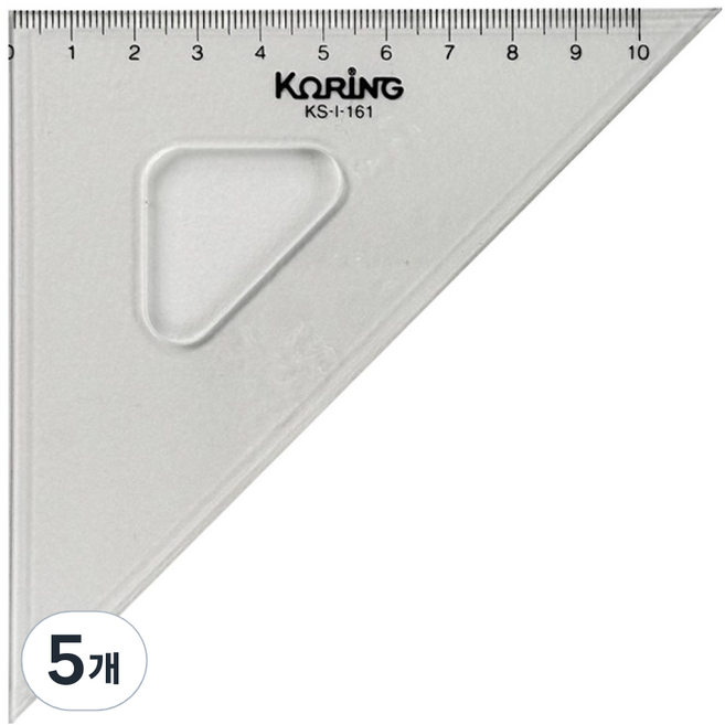 코링 템플레이트 눈금삼각자 10cm K-161, 5개