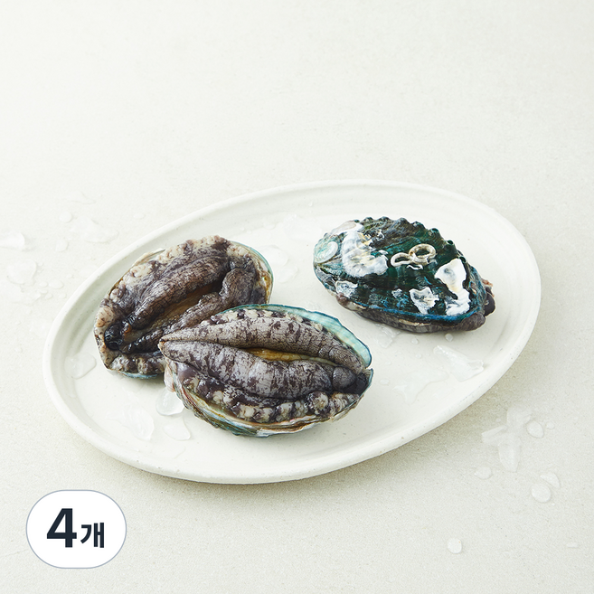 아라보감 국내산 ASC 인증 전복 (냉장), 4개, 210g(3마리)