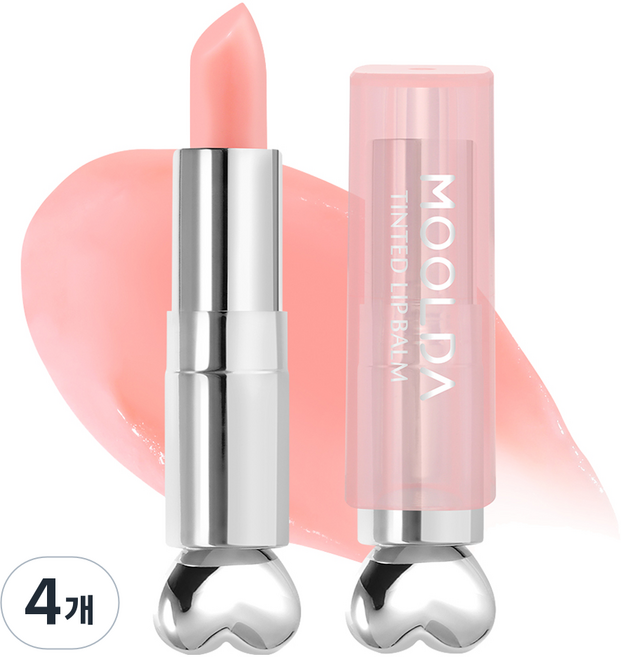 물다 틴티드 립 밤, 4개, 3g, LB01 설렌가밤