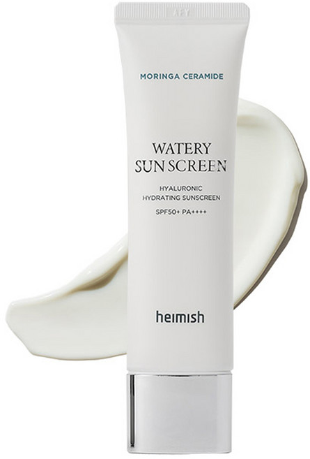 헤이미쉬 모링가 세라마이드 히알루론산 하이드레이팅 워터리 선스크린 SPF50+ PA++++, 50ml, 1개 - 쿠팡