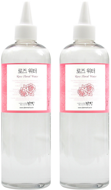맑을담 로즈워터 화장수, 500ml, 2개