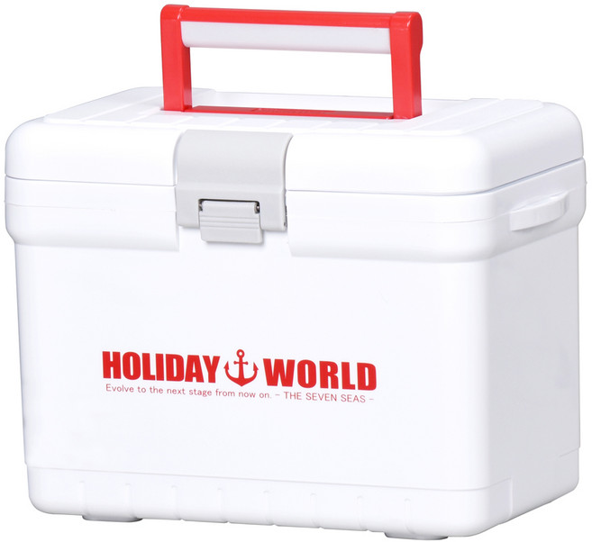 SHINWA 홀리데이 월드 아이스박스 + 아이스팩 350 세트, 화이트, 7L