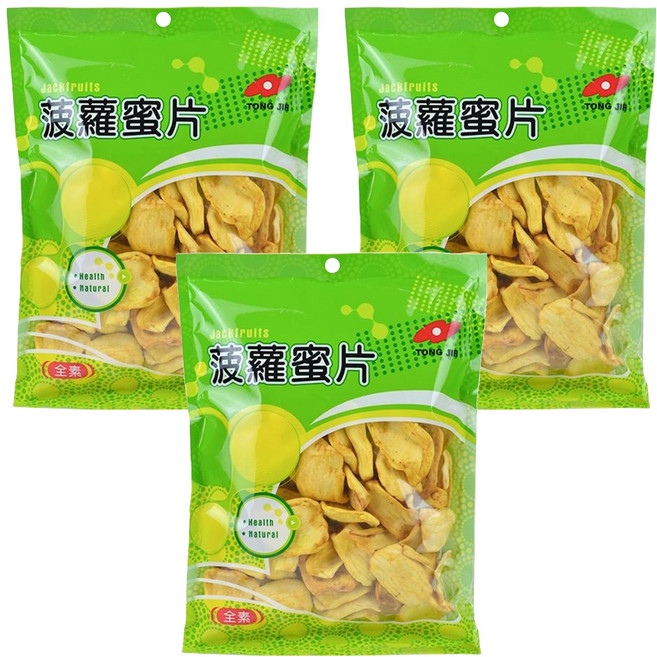 TONG JIH 統記食品 波羅蜜脆片, 150g, 3包