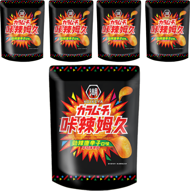 KOIKEYA 湖池屋 咔辣姆久 勁辣唐辛子洋芋片, 500g, 5個