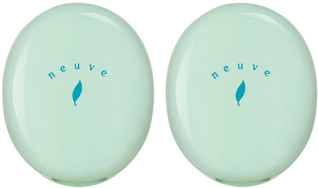 neuve 惹我 清爽吸油蜜粉 特製粉撲 控油保濕 防曬 隔離紫外線 無香料, 單色, 2個