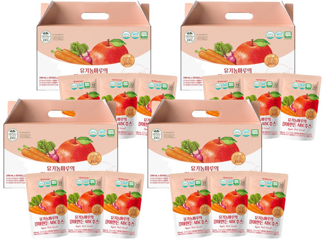 유기농마루 갈아만든 ABC 주스, 100ml, 120개