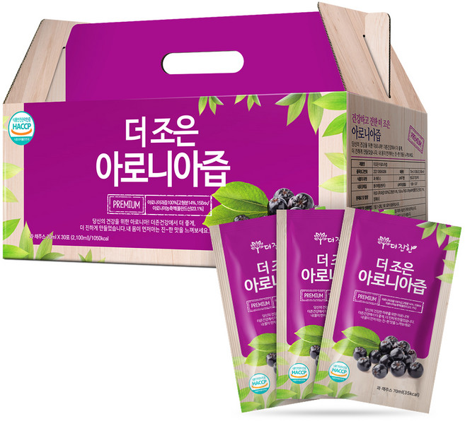 더존건강 더조은 아로니아즙, 70ml, 30개