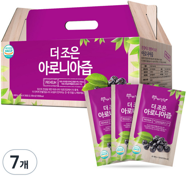 더존건강 더조은 아로니아즙, 2.1L, 210개