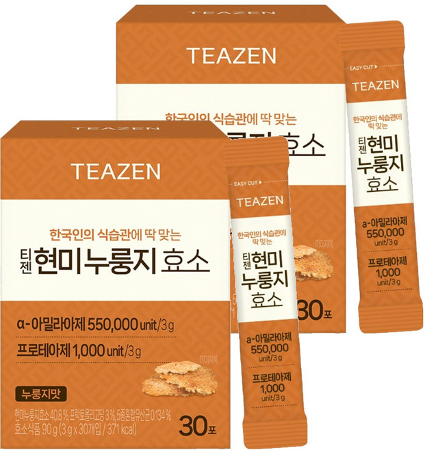 티젠 현미 누룽지 효소 30개입, 90g, 2개