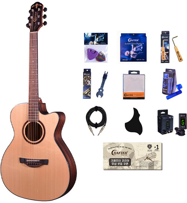 크래프터 기타 ABLE T-600ce/N, 내추럴, 1개