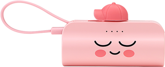카카오프렌즈 힙스터 도킹형 보조배터리 5000mAh 8핀, P23-DKPB5K, 8핀, 어피치