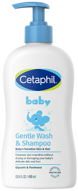 세타필 베이비 젠틀 바디워시 앤 샴푸, 400ml, 1개