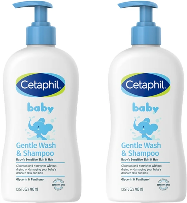 세타필 베이비 젠틀 바디워시 앤 샴푸, 400ml, 2개 - 쿠팡
