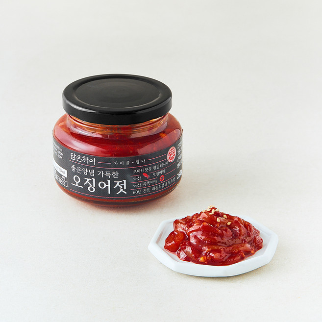 담은차이 좋은양념 가득한 오징어젓, 250g, 1개