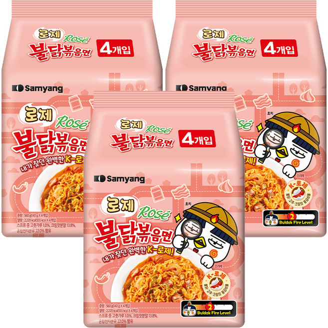 불닭볶음면 로제 140g, 12개