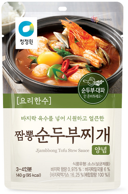 고메레시피 짬뽕 순두부찌개 양념, 140g, 1개