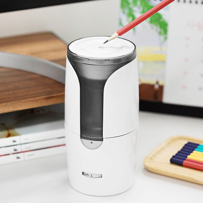 탐사 자동상승 2단 심조절 무선 전동 연필깎이 8036, 1개