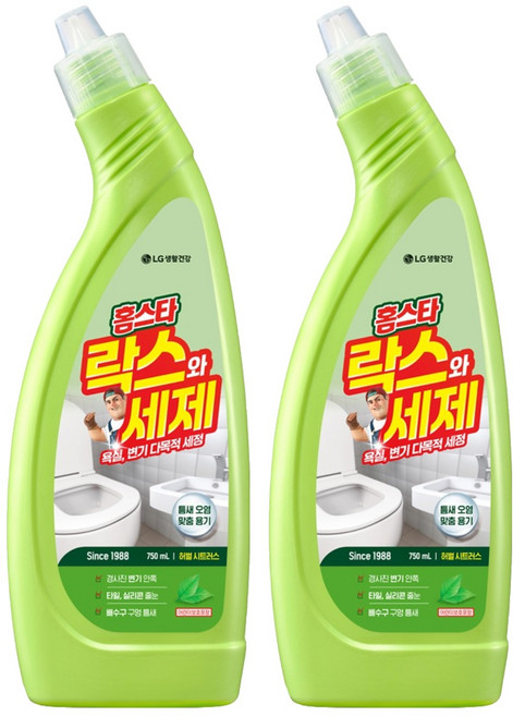 홈스타 락스와세제 허벌 시트러스, 750ml, 2개